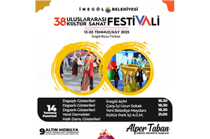 İnegöl Belediyesi 38. Uluslararası Kültür Sanat Festivali Dış Parklar Halk Dansları Gösterileri